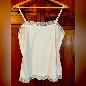 Cream Ann Taylor Factory lace cami